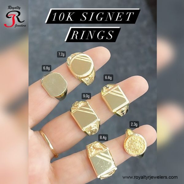 signet gold rings