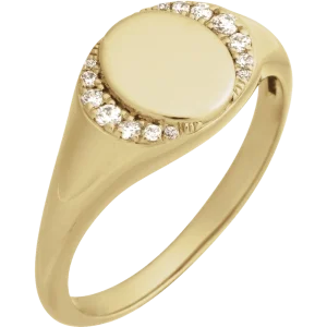 Diamond Signet Ring