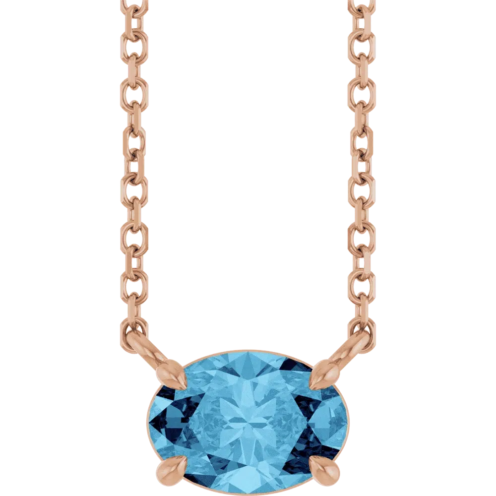 88788_148_P_266080411 14K Rose Natural Aquamarine 14K Gold Necklace