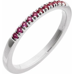 Wedding Ring with Birthstone Elegance
