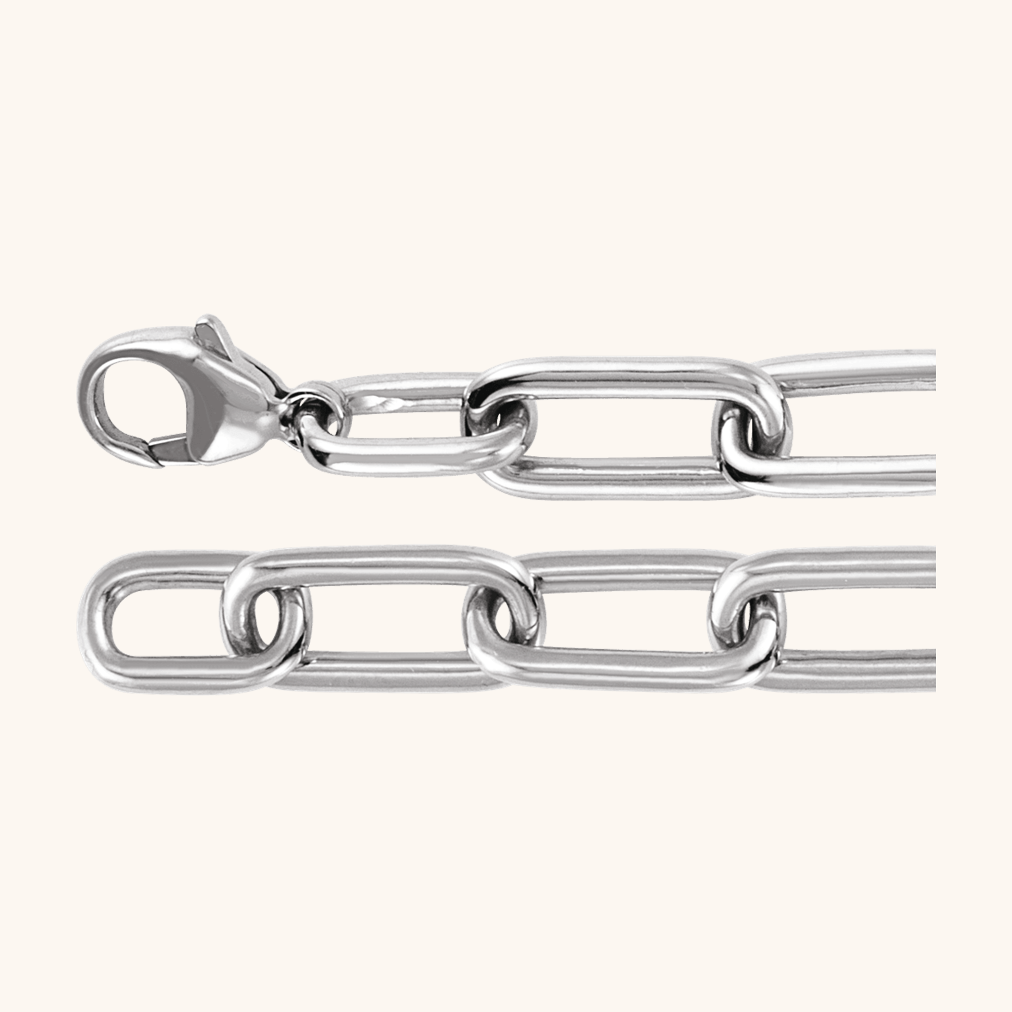 14K White 1 1_2 CTW Lab-Grown Diamond Paperclip-Style 7_ Bracelet_-2