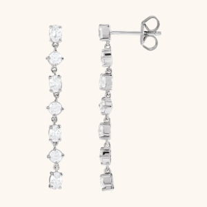 Elegant Diamond Earrings in 14K Gold