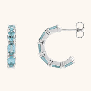 Amazing Hoop Earrings with Pearl & Diamond