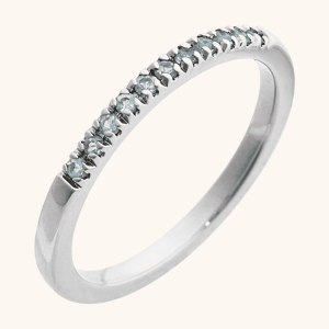 Wedding Ring with Birthstone Elegance