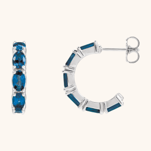 Amazing Hoop Earrings with Pearl & Diamond