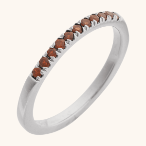 Wedding Ring with Birthstone Elegance