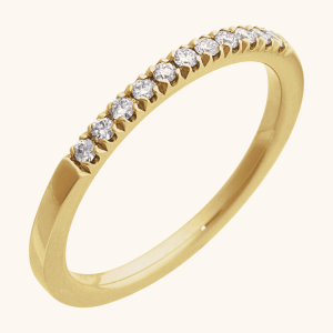 Wedding Ring with Birthstone Elegance