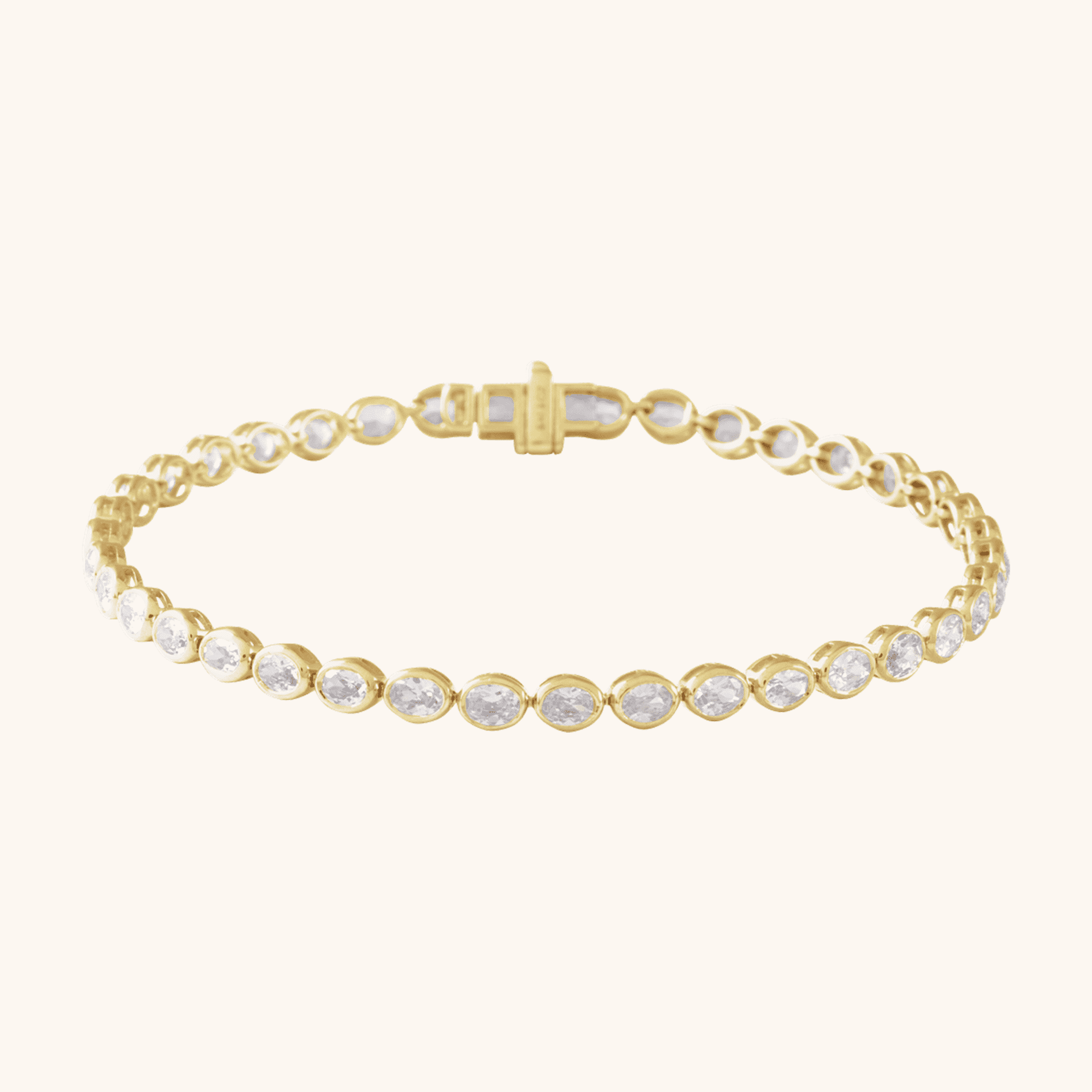 14K Yellow 4 9_10 CTW Lab-Grown Diamond Line 7_ Bracelet_ Lab-Grown Diamond Line Bracelet