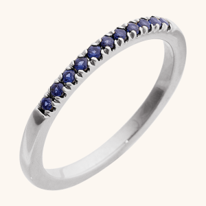 Wedding Ring with Birthstone Elegance