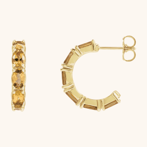 Amazing Hoop Earrings with Pearl & Diamond