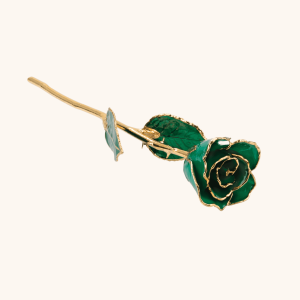 Birthstone Roses – Real Lacquered & 24K Gold-Plated Roses - May