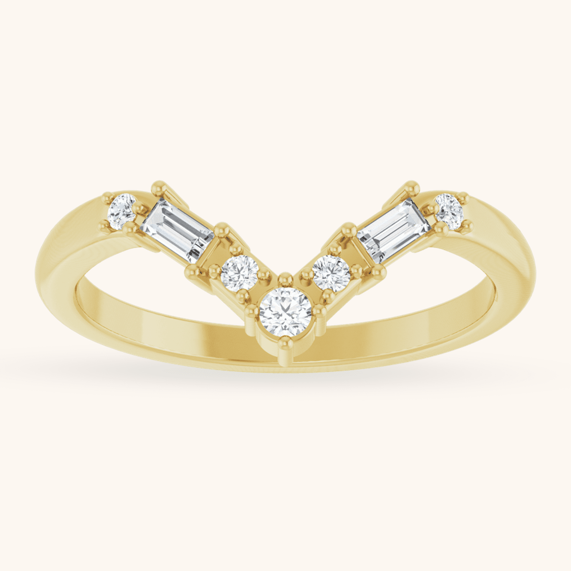 14K Yellow 1_6 CTW Natural Diamond Contour Band_-2