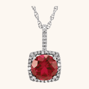 New Sterling Silver Birthstone Necklace