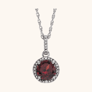Diamond Necklace red