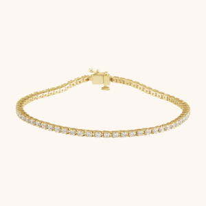 14K gold line bracelet