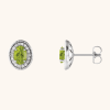 Natural Citrine Oval Earrings