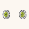 Natural Citrine Oval Earrings