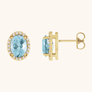 Oval Low Stud Earring