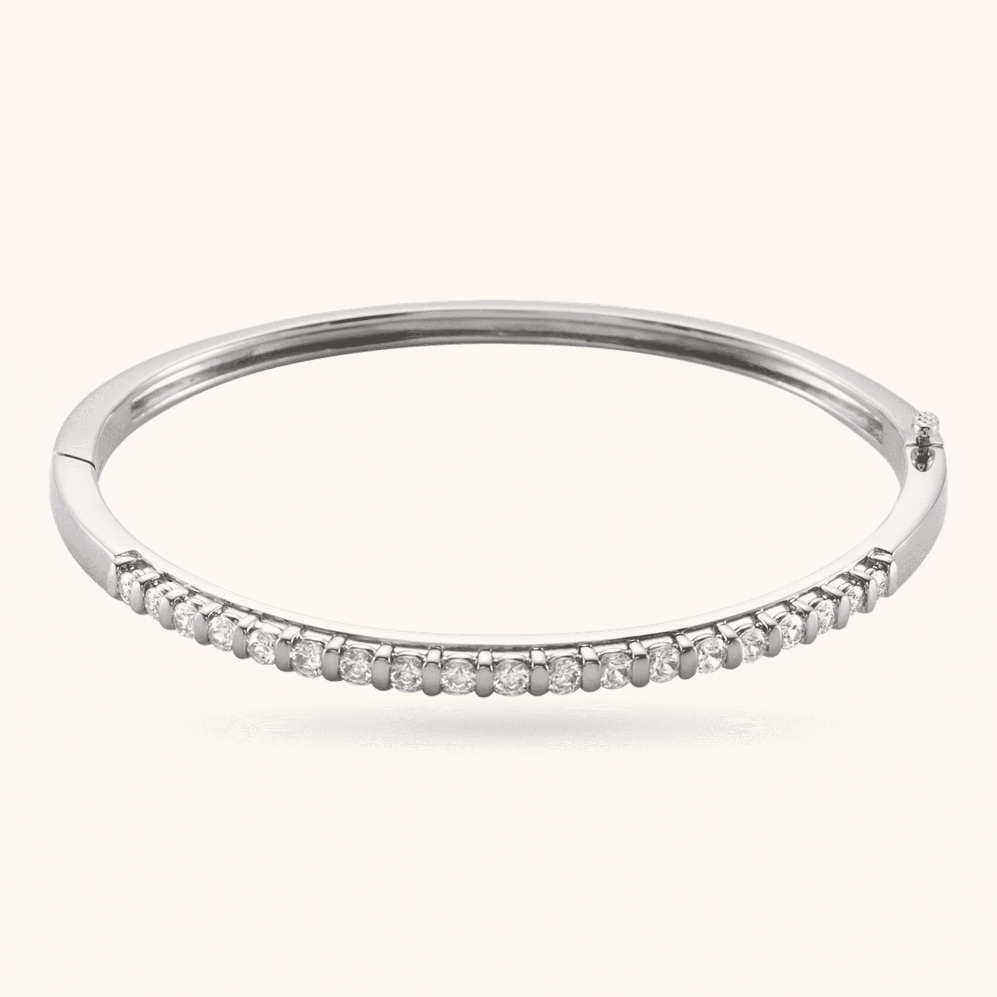BRC35_123565_P-2 Hinged Bangle Bracelet white