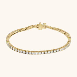 Ultimate gold line bracelet - 14K Gold 10 CTW Lab-Grown Diamond