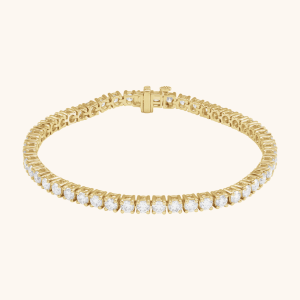 Ultimate gold line bracelet - 14K White Gold 10 CTW Lab-Grown Diamond