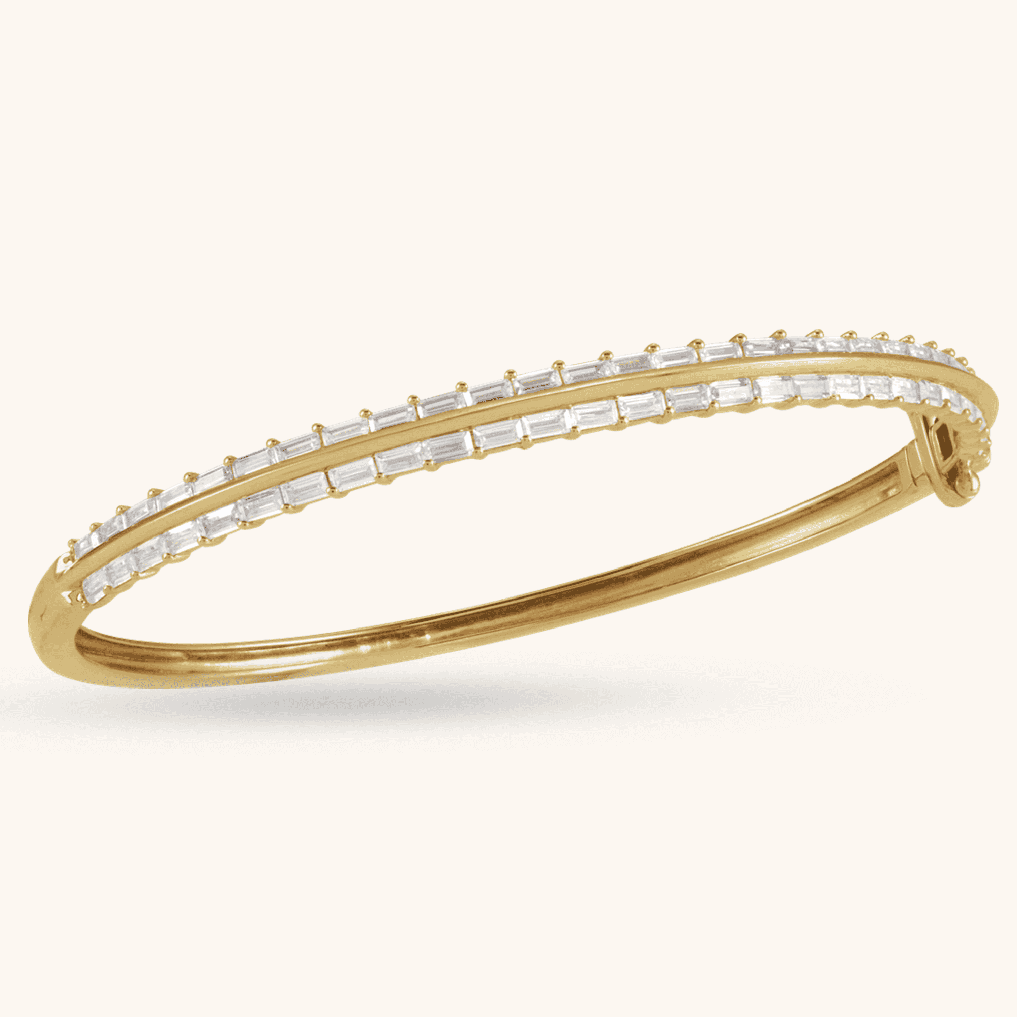brc959 14K yellow gold bangle bracelet
