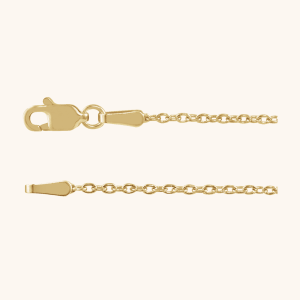 14KW Solid Cable Chain Necklace