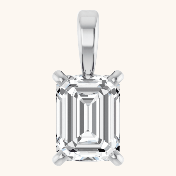 Emerald Solitaire Pendant