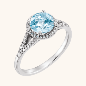 14K Ring opal