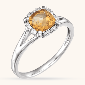Yellow Birthstone Ring