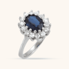 Natural Diamond Halo-Style Ring