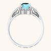 Scroll Setting Solitaire Ring