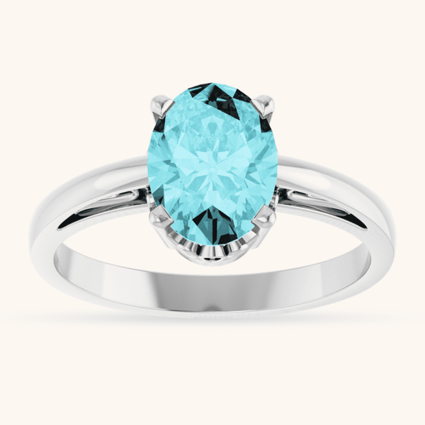 Scroll Setting Solitaire Ring