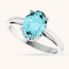 Scroll Setting Solitaire Ring