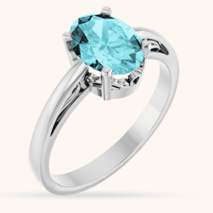 Scroll Setting Solitaire Ring
