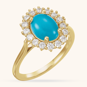 Ethiopian Opal & Diamond Ring