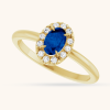 Natural Diamond French-Set Ring