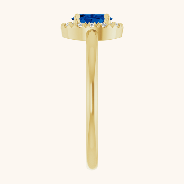 Natural Diamond French-Set Ring