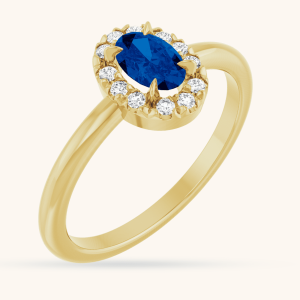 Natural Diamond French-Set Ring