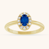 Natural Diamond French-Set Ring
