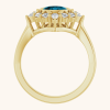 14K Yellow Gold Halo-Style Ring