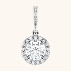 14K White Gold Necklace Pendant
