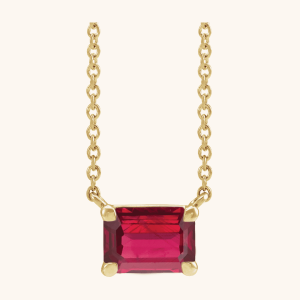 Diamond Jewelry Necklace red