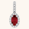 14K Gold Halo-Style Pendant