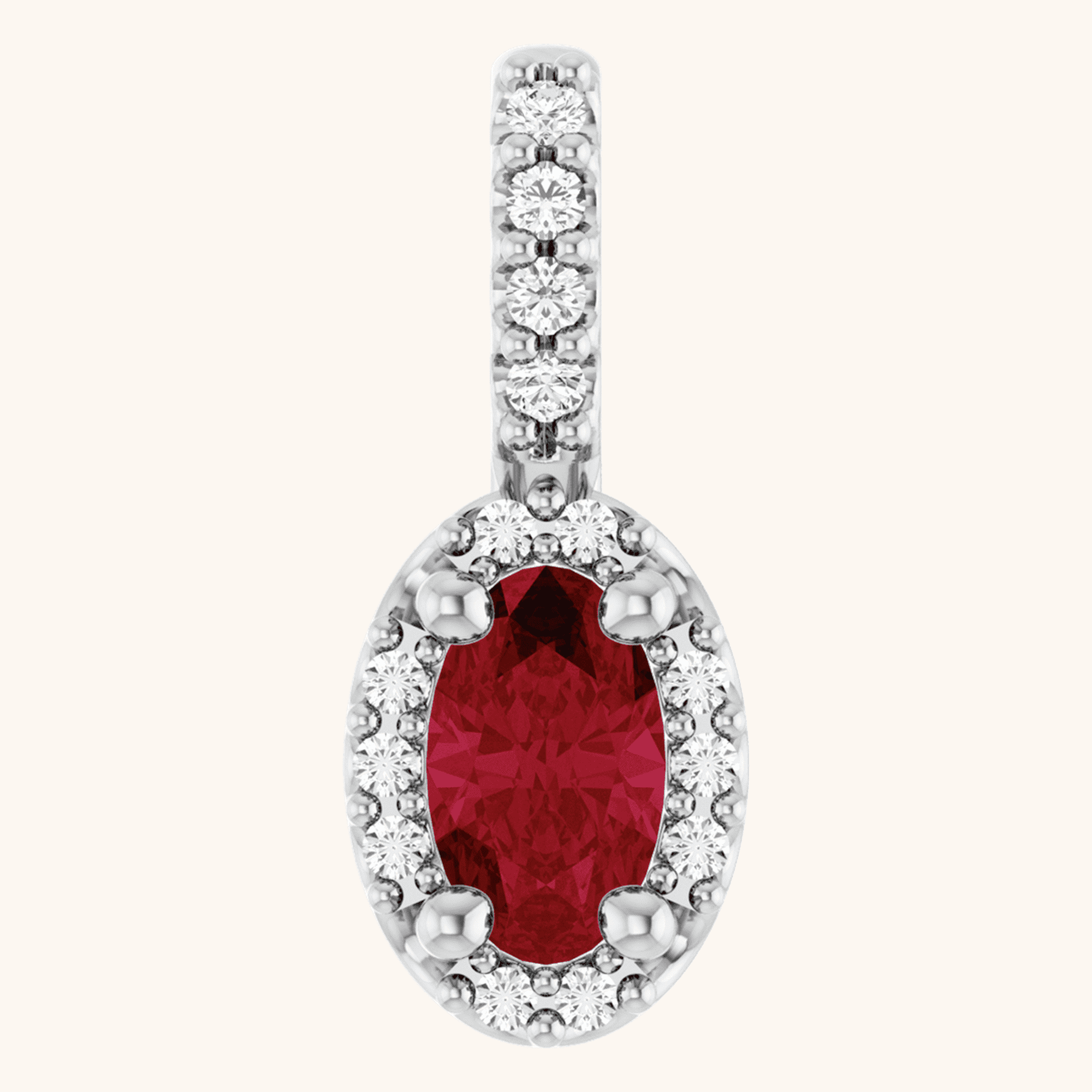 88709_157_P-2 White Gold Pendant ruby