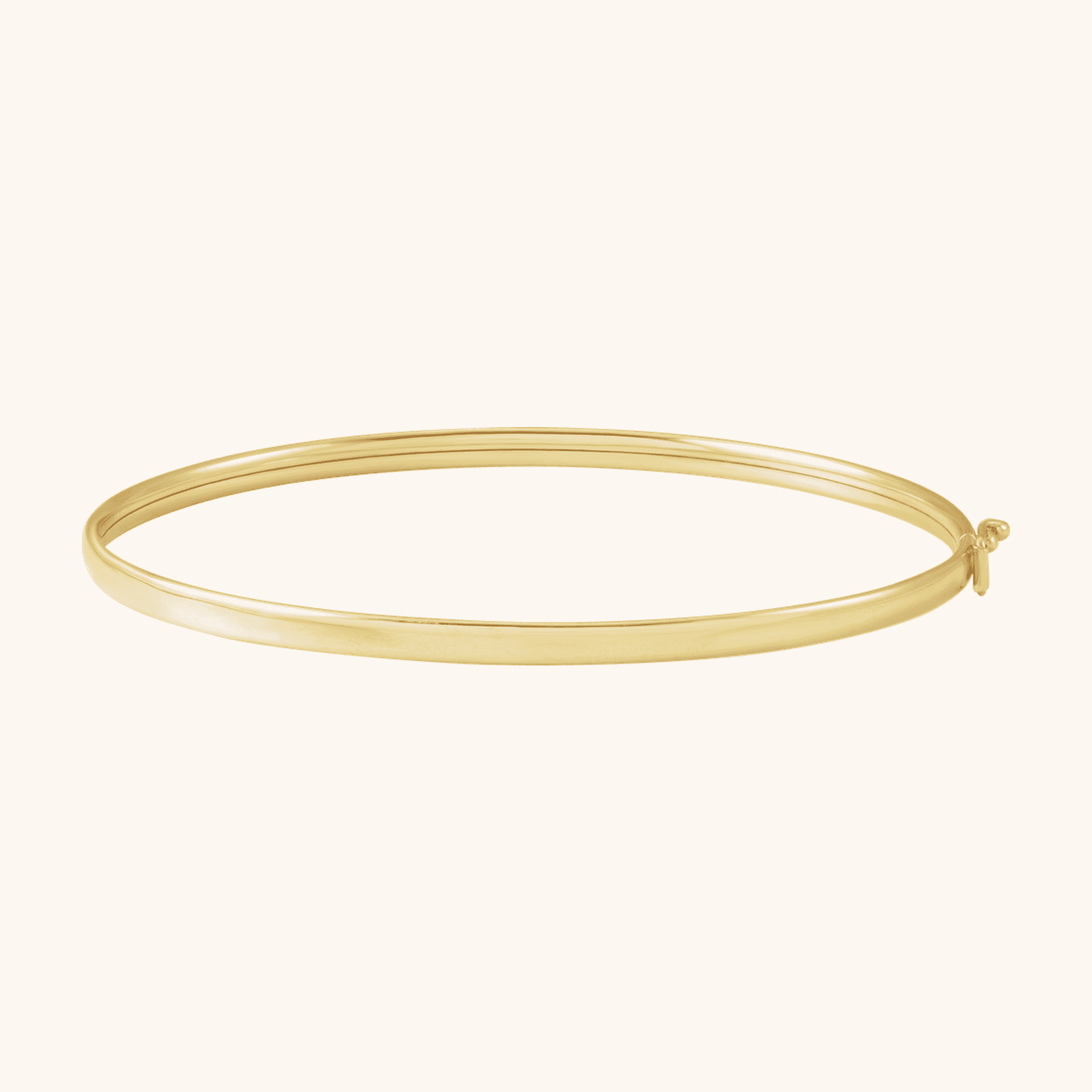 BRC954_102_P-1 14K Yellow Gold Bangle Bracelet