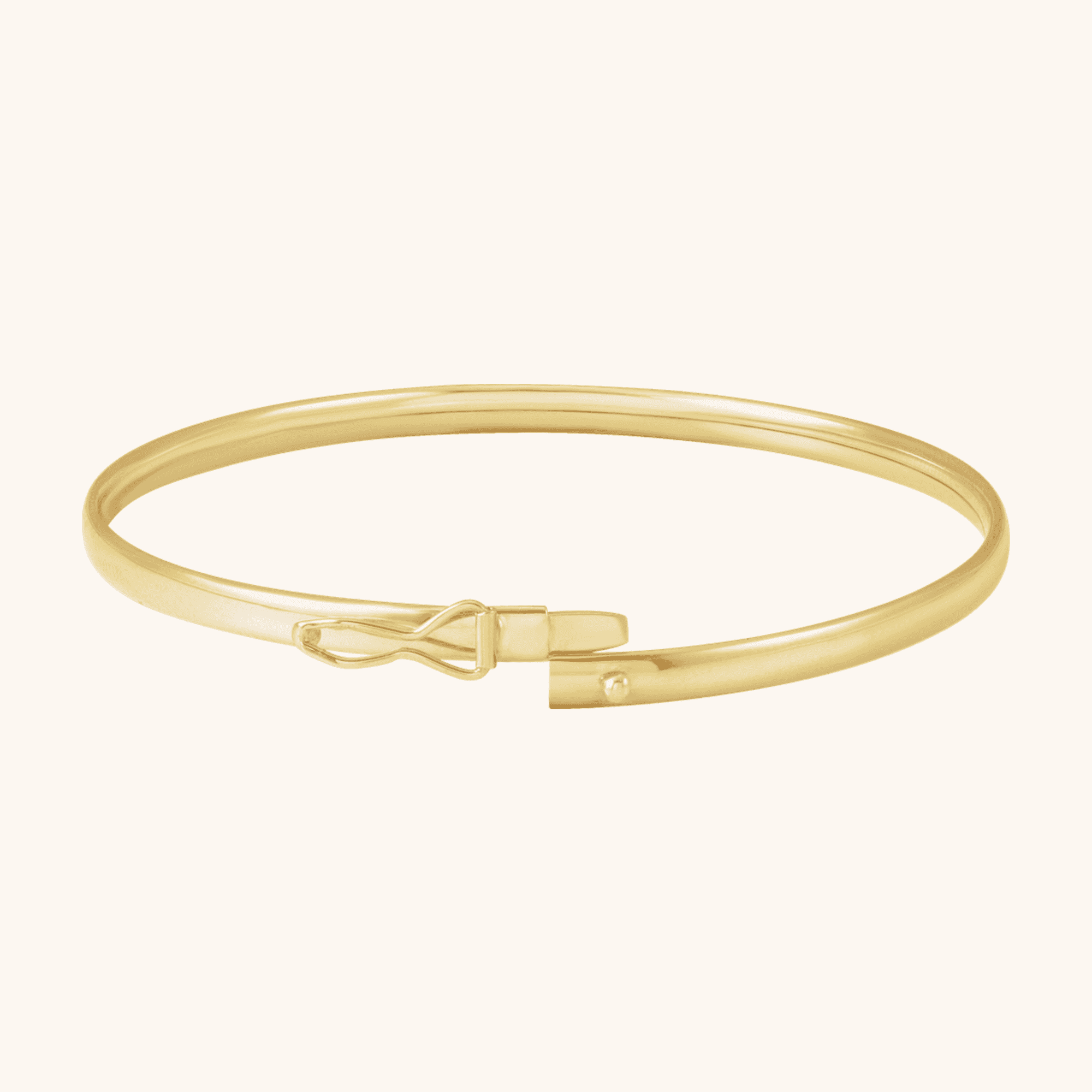 BRC954_102_P 14K Yellow Gold Bangle Bracelet