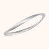 Sterling Silver Wavy Bangle Bracelet