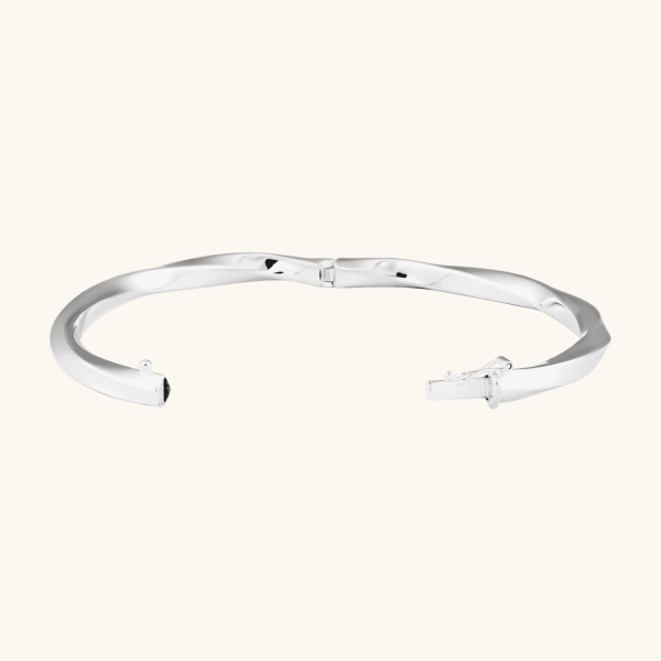 Sterling Silver Twisted Bangle Bracelet