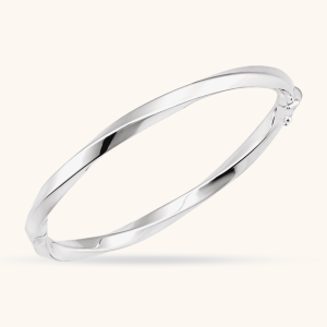 Sterling Silver Twisted Bangle Bracelet